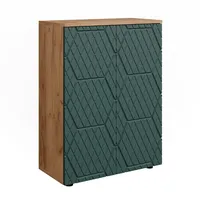Vicco Midischrank Irma Goldkraft Eiche/Grün 60 x 81 cm