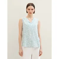 Tom Tailor Blusentop mit stylischem All-Over Print blau 34