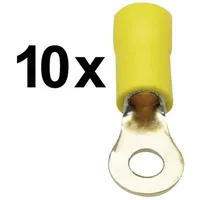 SINUSLIVE RKS-4,0 P10 Ringkabelschuh Querschnitt (max.)=4 mm2 Teilisoliert Gelb