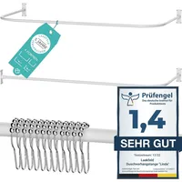 LAAKFELD Duschvorhangstange L Form & Duschstange U Form 4