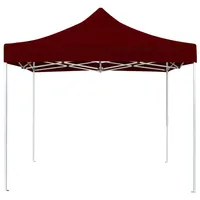 VidaXL Profi-Partyzelt Faltbar Aluminium 2x2 m Bordeauxrot