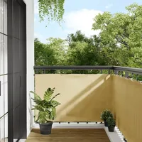VidaXL Balkon-Sichtschutz Sandfarben 90x500 cm 100% Polyester-Oxford