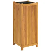 VidaXL Pflanzkübel mit Einlage 42x42x100 cm Massivholz Akazie