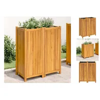 VidaXL Pflanzkübel mit Einlage 84x42x100 cm Massivholz Akazie
