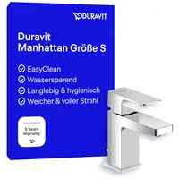 Duravit Manhattan Waschtischarmatur S MinusFlow, Ausladung 95 mm, mit