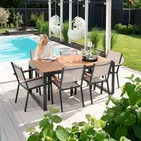 Home Deluxe SIERA SEDIA Set 7-tlg. Dunkelgrau