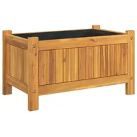 VidaXL Pflanzkübel mit Einlage 54x31x30 cm Massivholz Akazie