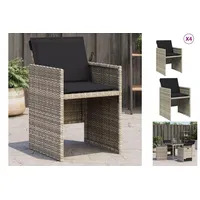 VidaXL Gartenstuhl 56 x 68 x 31 cm hellgrau