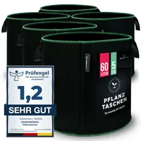 RASENWERK RASENWERK® - 60 Liter Pflanztasche aus Vliesstoff -
