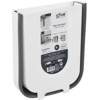 5five simply smart 5five - einziehbarer mülleimer 8l schwarz