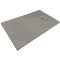 SANOTECHNIK Duschtasse, Grau, Kunststoff, 100x80x2.6 cm, Antirutschbeschichtung, Badezimmer, Baden