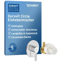 Duravit Circle UP-Brause-Einhebelmischer, Rosette rund, chrom