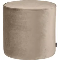 Woood Hocker Sara Samt, Ø 46 cm Hellbraun