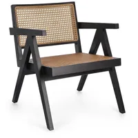 BIZZOTTO Sessel Galia aus Teakholz, Schwarz
