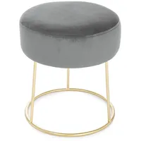 BIZZOTTO Hocker Clarissa in Samt-Optik, Grau