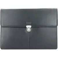 Esquire Oxford Collegemappe Leder 35 cm schwarz