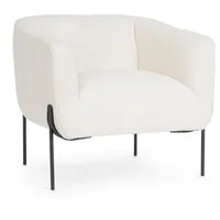 BIZZOTTO Sessel Claudine Bouclè-Stoff weiß