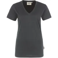 Hakro Damen V-Shirt Classic, anthrazit, 4XL