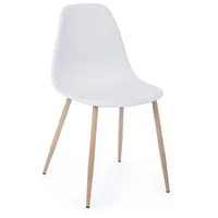 BIZZOTTO Stuhl Mandy Kunststoff und Metall weiß 4er Set