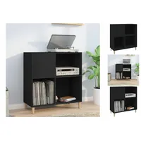 VidaXL Plattenschrank Schwarz 84,5x38x89 cm Holzwerkstoff