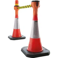 OEM Leitkegelaufsatz 9 m Orange/Gelb-Schwarz gestreift