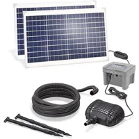 AGI esotec Solar Bachlauf-SET für Gartenteich 70/2800 mit LIFEPO4