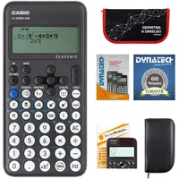DynaTech Casio FX-82 DE CW mit Schutztasche,Zirkelset,Displayfolie,Arbeitsbuch,Garantie