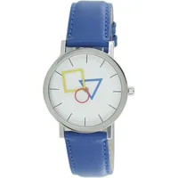 ARISTO Bauhaus Unisex Uhr Edelstahl 4D85IB Leder blau