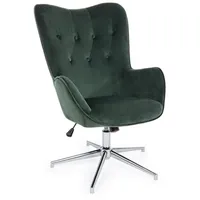 BIZZOTTO Sessel Farida aus Samt, modern und höhenverstellbar, grün,