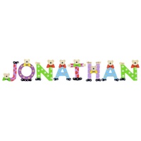 Playshoes Deko-Buchstaben "JONATHAN" in bunt | Gr.: onesize