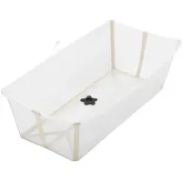 Stokke Flexi Bath® XL Transparent Sandy Beige mit hitzeempfindlichem