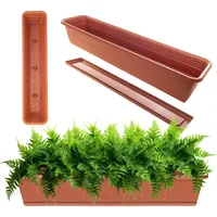 Kadax Blumenkasten mit Untersetzer im Set, mit oder ohne