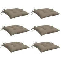 VidaXL Palettenkissen 6 Stk. Taupe 50x50x7 cm Oxford-Gewebe