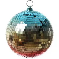Satisfire Spiegelkugel 20cm Regenbogen Discokugel Mirrorball Party Disko Deko