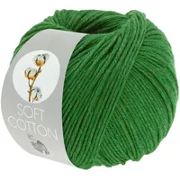 Lana Grossa Soft Cotton Häkelwolle, 140 m grün
