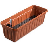 Alpfa Blumenkasten mit Wasserspeicher Balkonkasten 60cm - 100cm 80