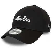 New Era 39Thirty Stretch Cap - Brand Script schwarz