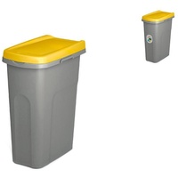 Stefanplast Abfalleimer, Gelb, 25 l