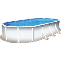 Planet Pool Stahlwandpool ovalform Classic 730x375x120 cm, Stahl 0,4