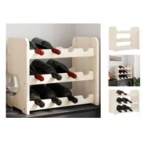 VidaXL Weinregal 43x25x37 cm Massivholz Kiefer