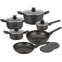 Klausberg Topf-Set 12-tlg. Kochtopf + Bratpfanne