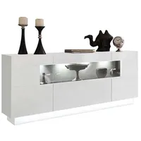 HOMETREND Sideboard Sensis Dekor Weiß / Hochglanz