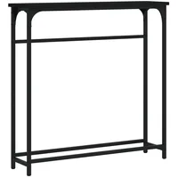 VidaXL Konsolentisch Schwarz 75x19,5x75 cm Holzwerkstoff