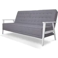 VitaliSpa Schlafsofa Dion, Grau, 202 cm mit Klappfunktion,