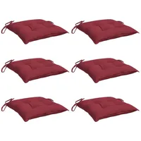 VidaXL Palettenkissen 6 Stk. Weinrot 50x50x7 cm Oxford-Gewebe