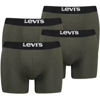 Levi's Boxershort 4er Pack Stretch GRÜN|khaki S