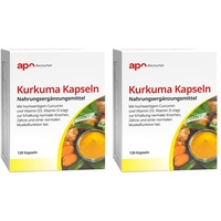  Kurkuma Kapseln mit Vitamin D3 von apodiscounter