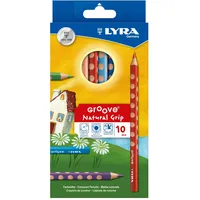 Lyra Pet LYRA Groove Kartonetui mit 10 Farbstiften, Sortiert,