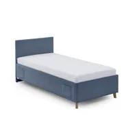 Meise Möbel meise.möbel Polsterbett Cool Cord Blau Ocean 120