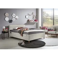 Meise Möbel meise.möbel Polsterbett Fun Stoff Beige 140 x